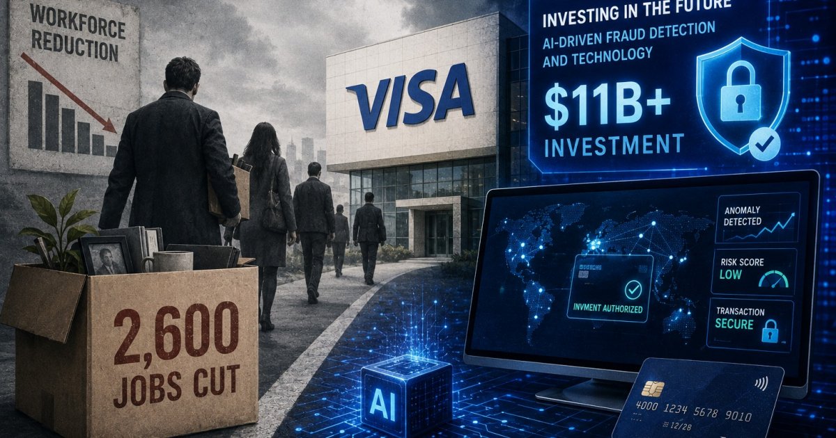 Visa Is Cutting 2,600 Jobs as AI Reshapes Its Business visa 1