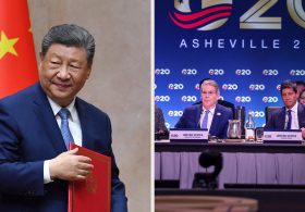 China or the U.S.? Two Meetings Offer Competing Showcases of Global Power.
