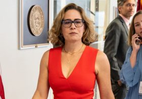 Kyrsten Sinema’s bodyguard ex-lover arrested over trashing her home in $200k rampage after he issued shock ultimatum