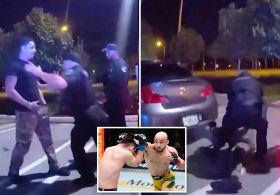 Former UFC fighter-turned-cop slams loudmouth motorist during traffic stop in viral video