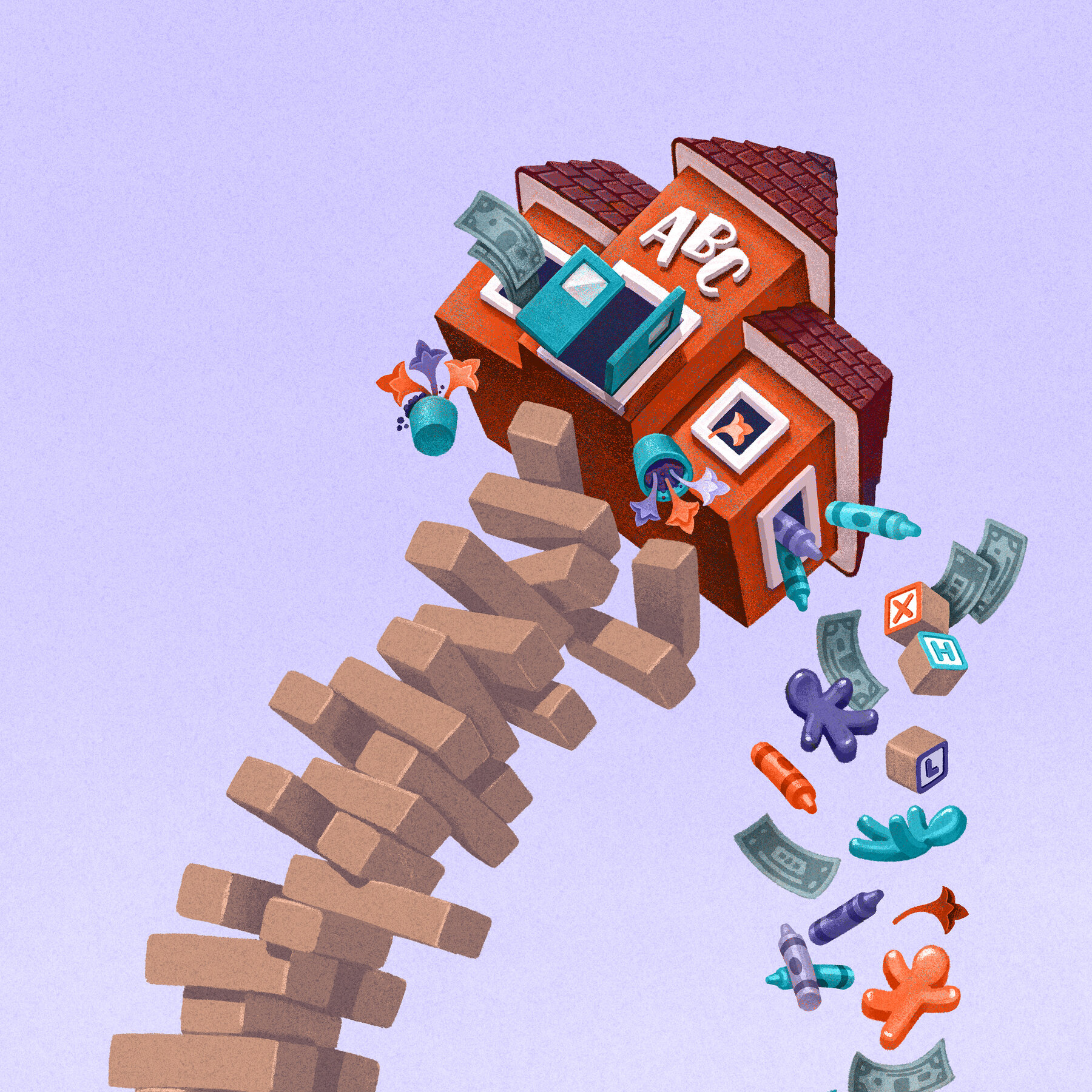 Inside the $440 Million Collapse of Guidepost Montessori 13preschool ponzi illo mediumSquareAt3X