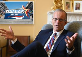 Senate Majority Leader John Thune to work sidelines of GOP midterm convention, as Johnson takes spotlight