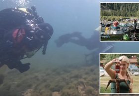 Secrets of popular California mountain lake exposed as scuba divers reveal their discoveries