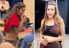 Wild moment homeless Santa Monica city council candidate storms stage in front of rivals