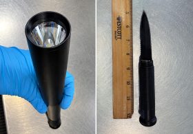 Passenger arrested after TSA finds frightening object inside baseball bat-shaped flashlight