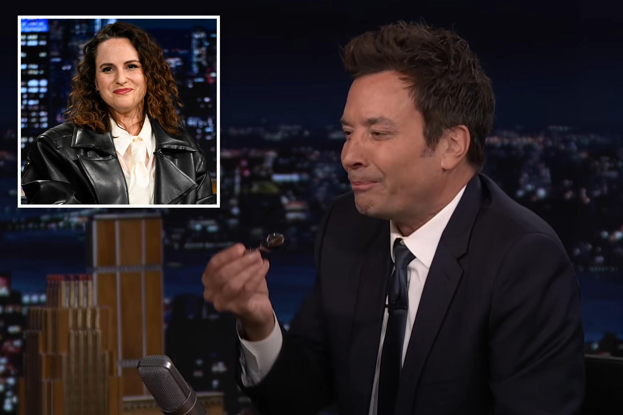 Disgraced Olympic breakdancer Raygun forces Jimmy Fallon to eat ‘shoe polish’ in bizarre segment 142202084