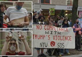 Trans activists inject themselves with hormones in viral stunt protesting Trump’s DOJ deal