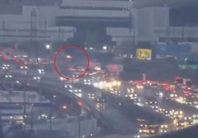 LA traffic report captures mysterious orb floating over the city