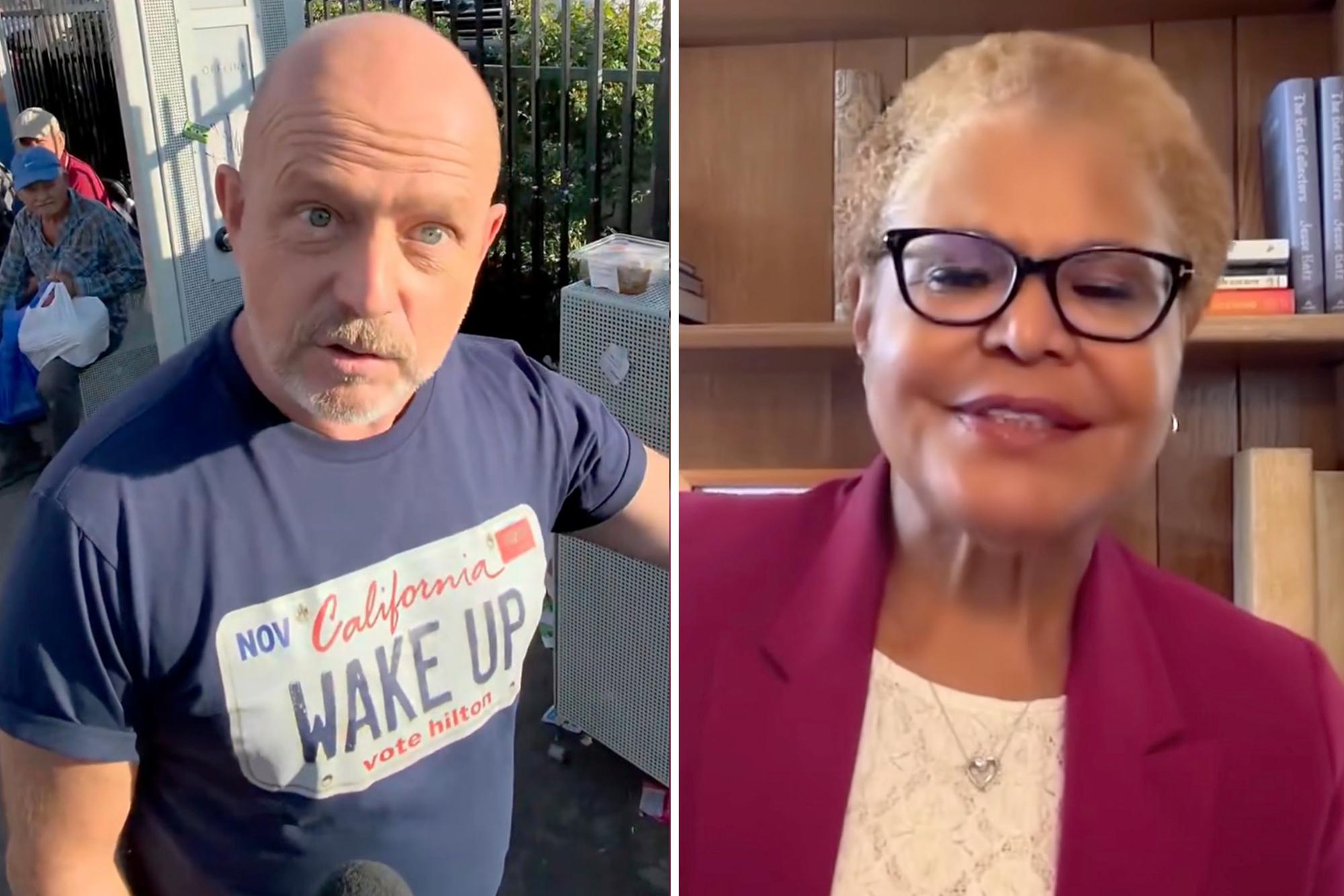 Outrage as LA mayor Karen Bass launches vicious attack on governor candidate over his heritage 142361381