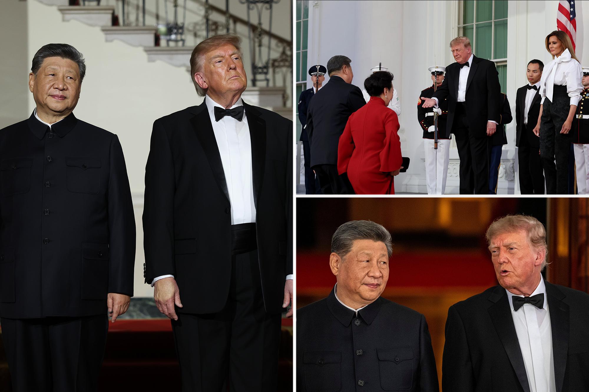 Trump ‘wasn’t trying to dominate’ at state dinner with Xi: body language expert  142538203