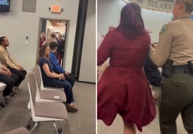 Wild moment cop drags woman out of California county meeting after furious clash over data centers