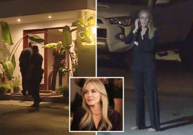 Hollywood star Monet Mazur confronts three masked burglars at Hollywood Hills mansion