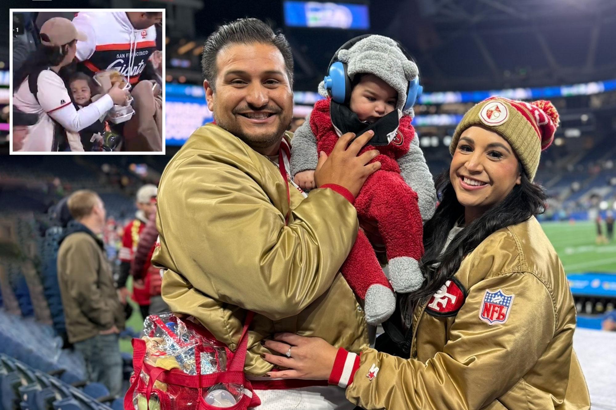 San Francisco Giants’ ‘mom of the year’ issues furious message after husband destroyed over viral clip 142792616