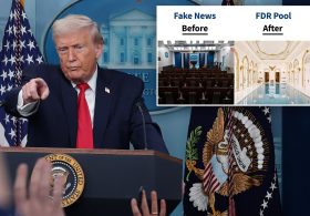 Trump muses about converting WH press room into indoor pool