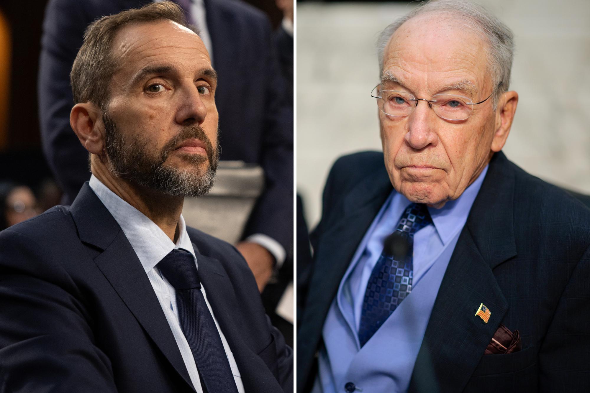 Jack Smith’s team got texts of dozens of reporters, bank info from thousands of Americans: Grassley 143019577