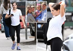 Patrick Clancy’s pregnant new wife Rachel Danis spotted in NYC for first time since couple made big announcement