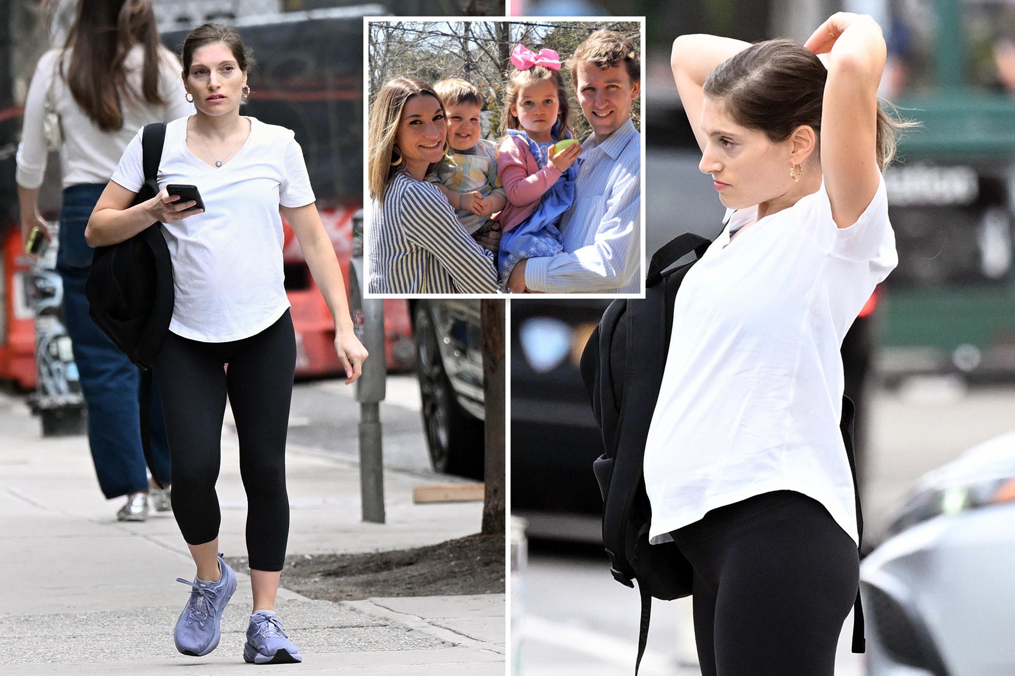 Patrick Clancy’s pregnant new wife Rachel Danis spotted in NYC for first time since couple made big announcement 143202652 2