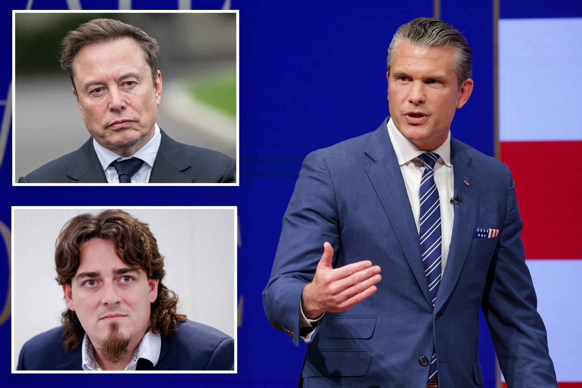 Hegseth taps Musk, Luckey, Gingrich to study future of war for US military 143210957