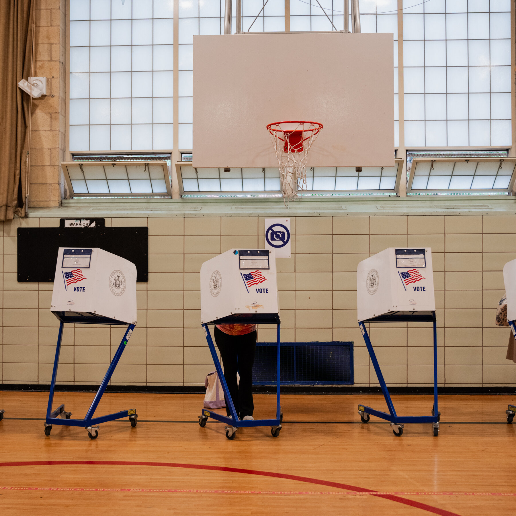 Civil Rights Groups Sue to Keep Armed Agents Away From Voting Sites 17nat voting lawsuit mhbz mediumSquareAt3X