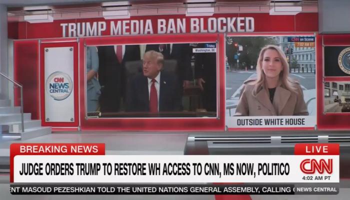 WH Refuses to Budge After Judge Orders CNN, MS NOW, Politico Be Allowed Back in 2026 09 24 CNN NC PressBan