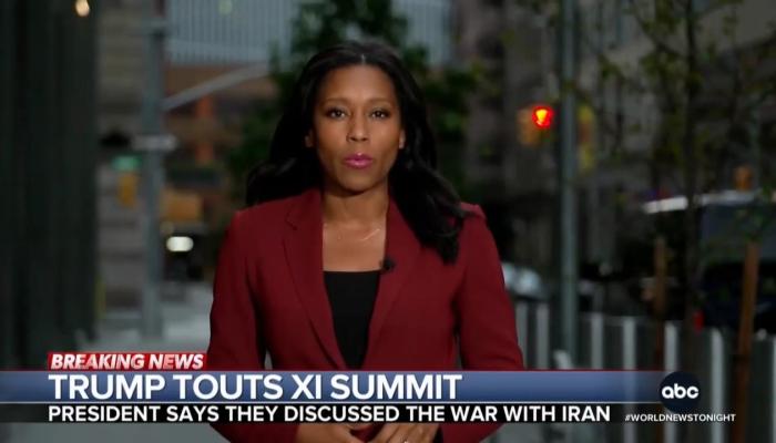 ABC Still Bashes Trump Over White House Media Bans and Iran At End of Xi Summit 2026 09 25 ABCWNT RachelScottMentionMediaBansandConstitutionDuringXiTrumpSummit