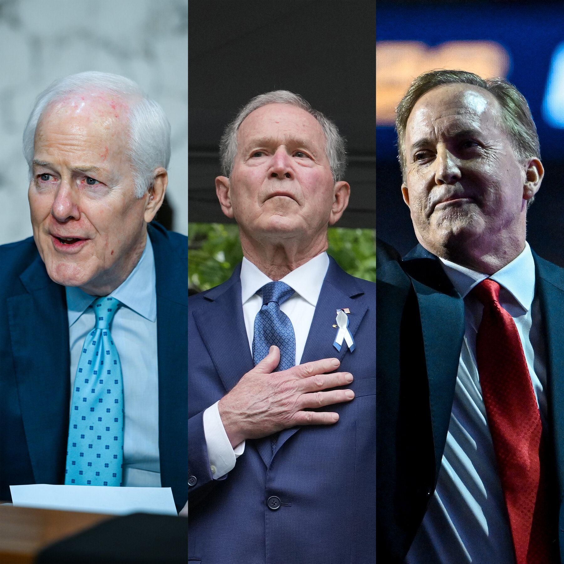 Bush and Cornyn Leave Out Paxton as They Raise Cash for Senate Candidates 21pol cornyn paxton mediumSquareAt3X