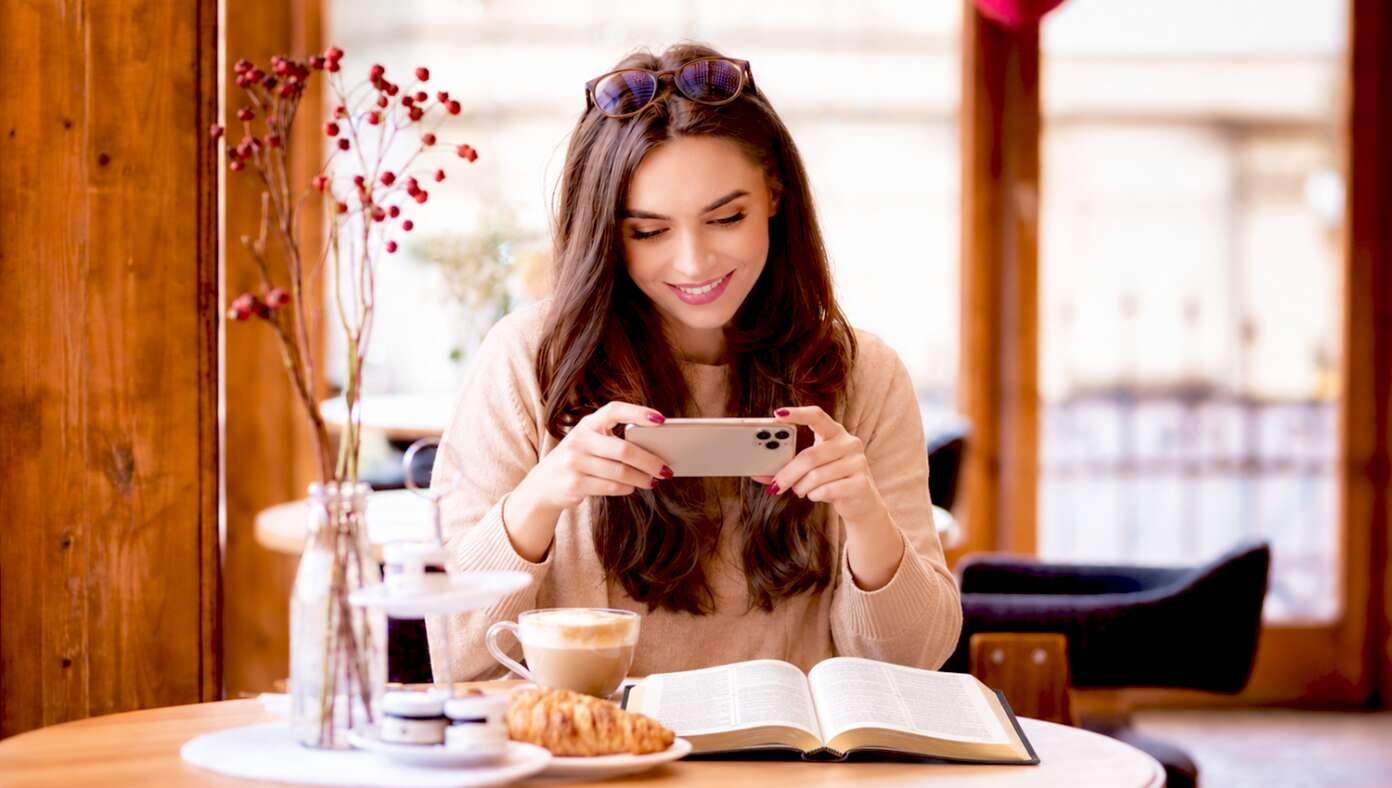 Woman Prepares For Start Of 'Taking Picture Of Bible Next To Cup Of Coffee' Season 286e1