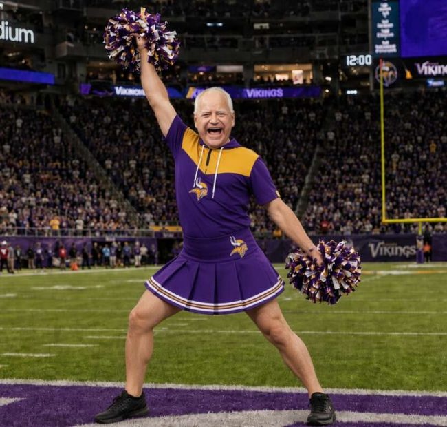 Tim Walz To Head Up Vikings Cheerleader Squad