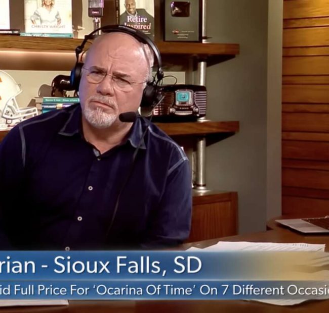 Dave Ramsey Appalled As Millennial Caller Admits He’s Paid Full Price For ‘Ocarina Of Time’ On 7 Different Occasions
