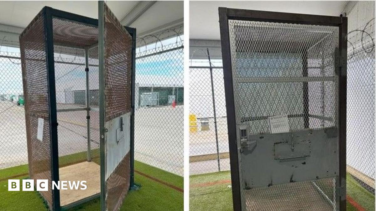 Immigrants held in small outdoor cages at 'Alligator Alcatraz' in Florida, investigators find 6a 1