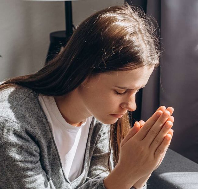 Woman Praying That The Lord’s Will Be Done As Long As It’s The Same As Her Will