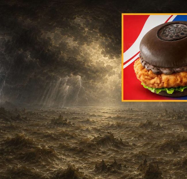 God Decides To Flood Earth Again After KFC Releases Oreo Chicken Sandwich