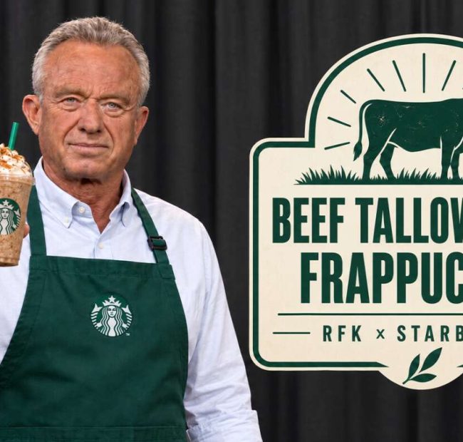 RFK Jr. Teams Up With Starbucks To Introduce New Beef Tallow Spice Frappuccino