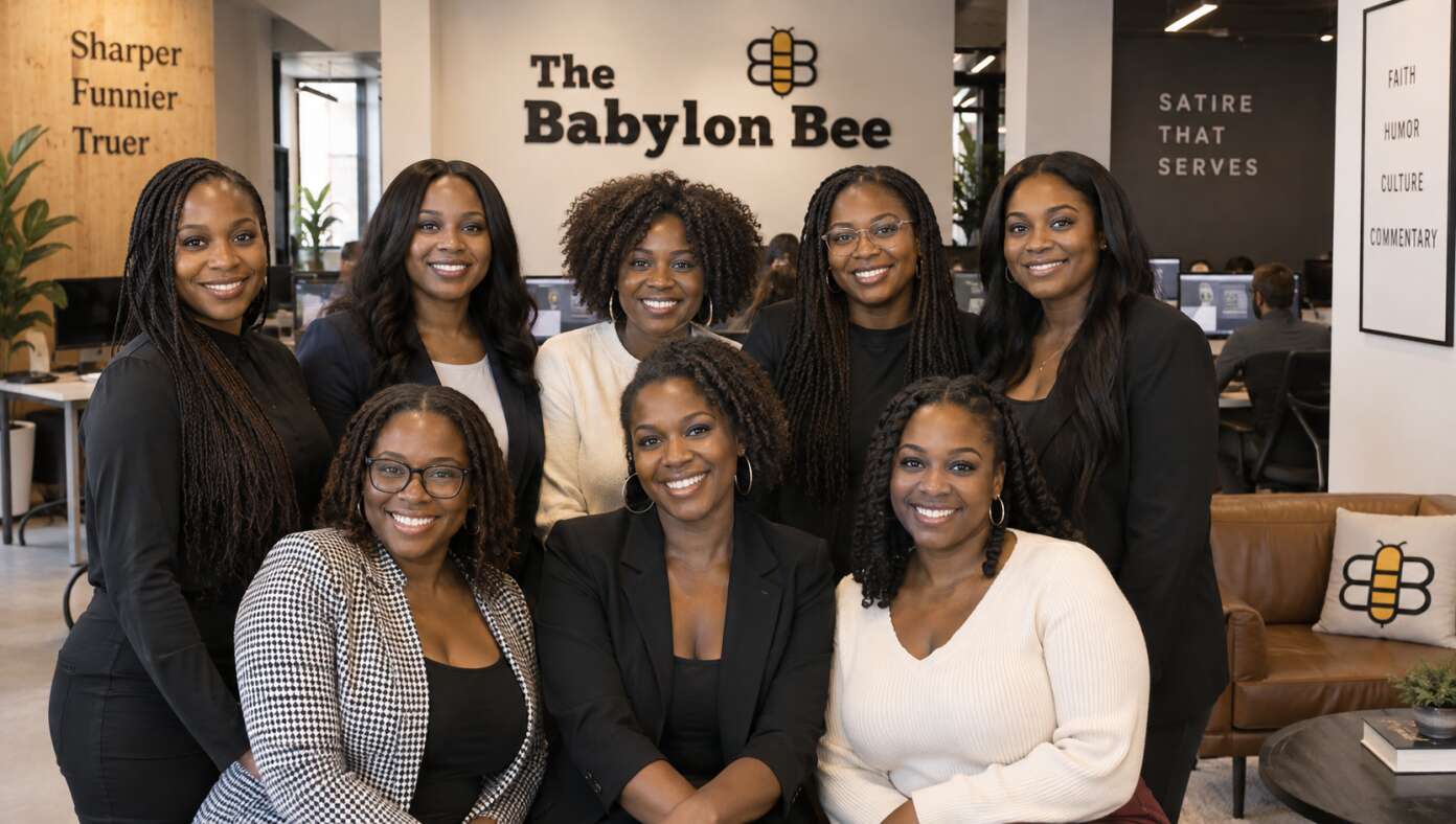 'The Babylon Bee' Hires Stanford University To Take New Staff Photo 6ab56cec233c36ab56cec233c4