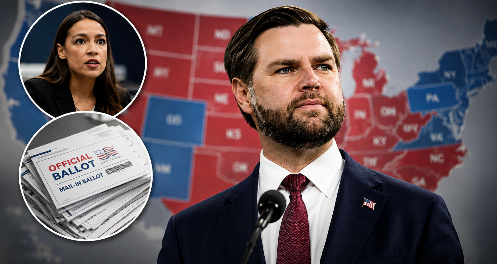 Election Expert Uses AI to Predict 2028 Election Winner AI Vance Ocasio Cortez
