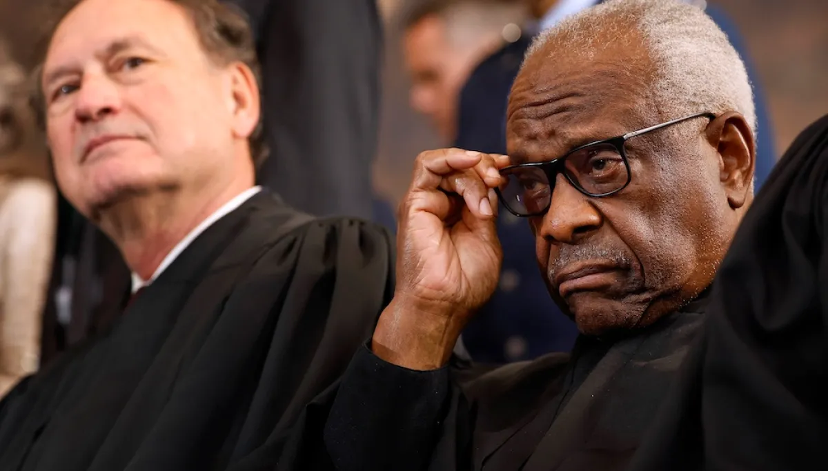 Alito and Thomas slam Supreme Court upholding ‘Hail Mary’ block in dissent on Trump’s mail-in ballot rule AP25021033830337