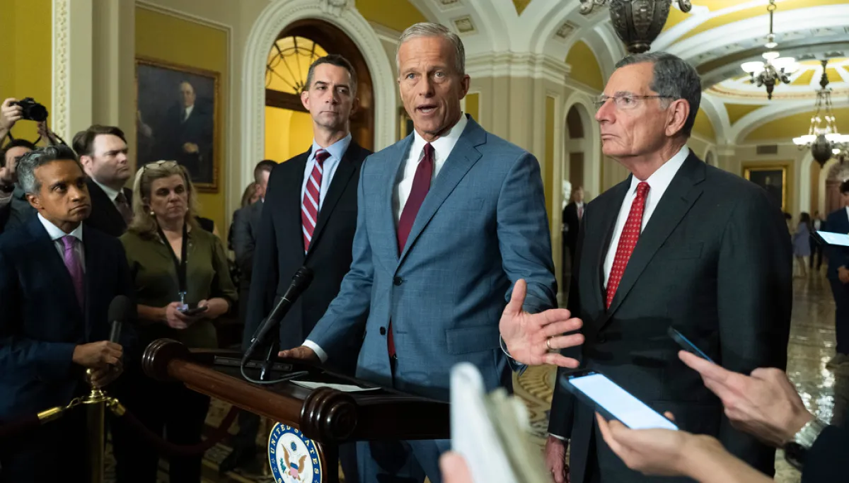 Thune skips midterm convention speech as GOP leaders gather for election push AP26210700746112