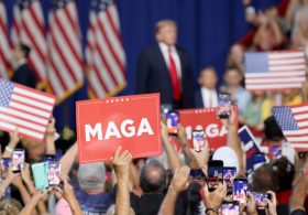 Republican midterm convention organizers make last-minute push to fill arena for Trump