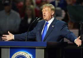 Trump implores GOP to ‘pretend’ he’s on November ballot at first night of midterm convention