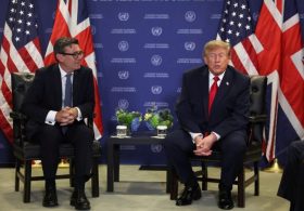 Live updates: Trump deflects on media ban, heaps praise on UK and Japanese leaders