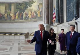 Trump and Xi compare histories during National Archives visit