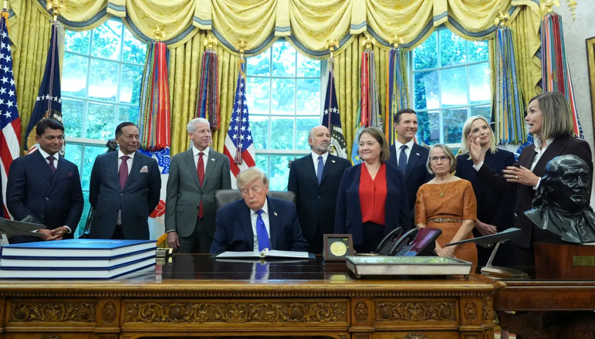 Zach Lahn skips Trump’s White House announcement of new Iowa steel project to fundraise AP26271685465667