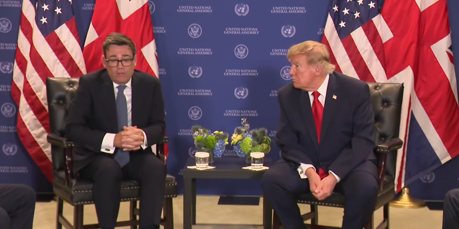 Trump Trashes Britain’s ‘Terrible’ Deal to Give Away Strategic Chagos Islands in First Meeting with New UK PM. Burnham Trump e1790098035202
