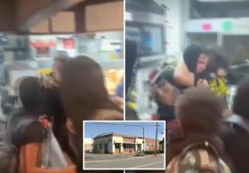 Masked Massachusetts mob attacks McDonald’s worker behind counter during teen takeover; 4 arrested