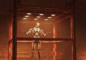 Robot Kicks Influencer to Floor in Man vs. Machine Cage Fight