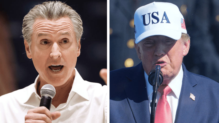 Newsom accuses Trump of lying during his 9/11 attack response anecdote  Donald Trump Gavin Newsom 0909