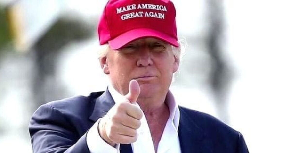‘When I say something, I mean it!’ President doubles down on plans for $5,000 ‘Trump Dividend’ Donald Trump thumbs up 1200x630 1
