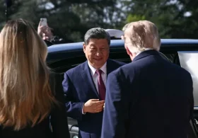 Chaos Explodes Outside White House As Chinese Reporters Push, Shove For Better Position