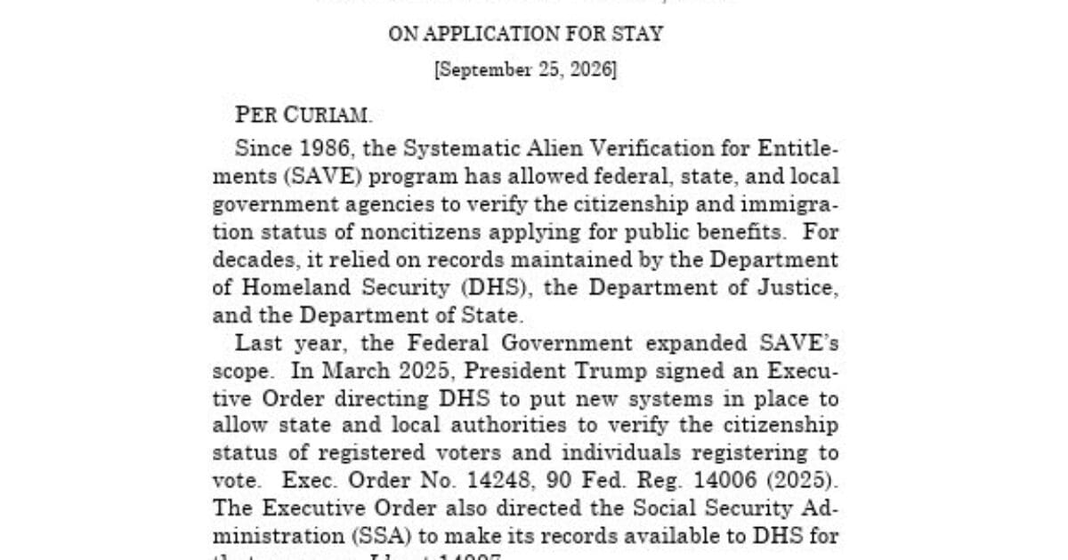 ELECTION INTEGRITY WIN: SCOTUS Approves Citizenship Checks for Voting Eligibility HTEsJ 7XkAAxb47 1 1200x630 1