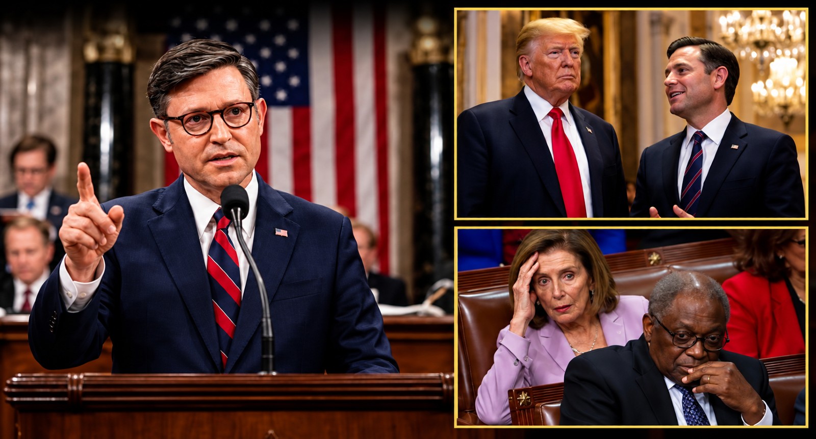 House Passes Major Bill, Giving Americans Big Relief House Johnson Pelosi